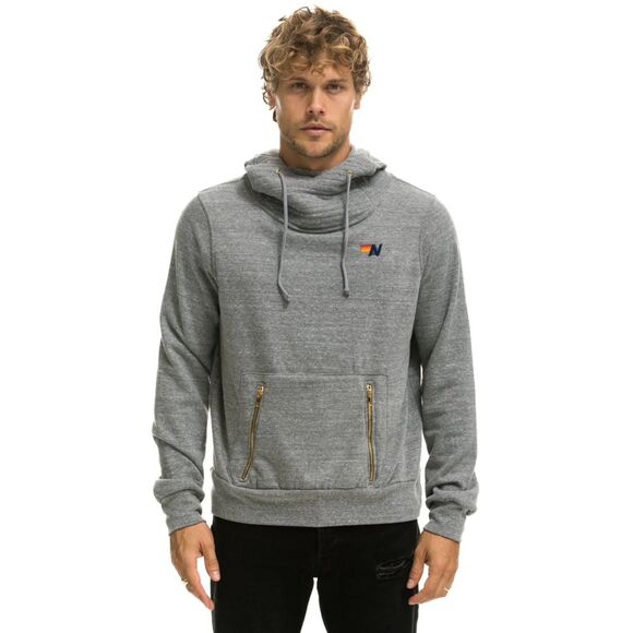 Aviator Nation Gray Hoodie with Multicolor Logo - Picture 5 of 14